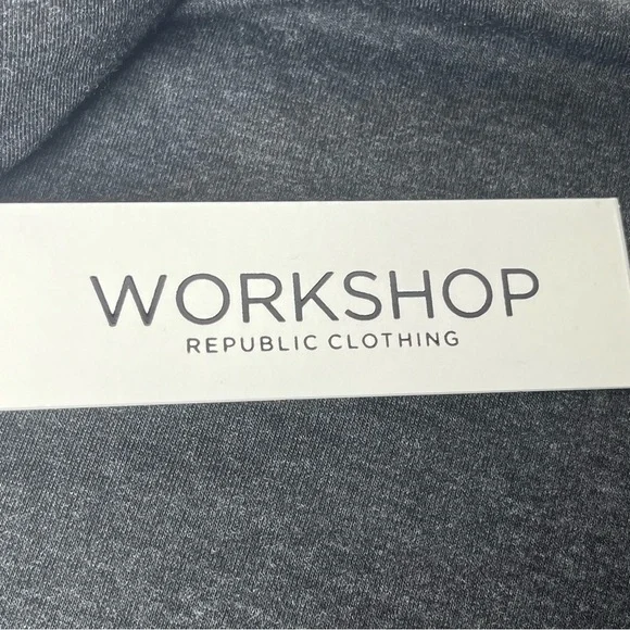 Workshop Republic Clothing Poncho Charcoal Heather High Loose Neck Soft … - Picture 10 of 10